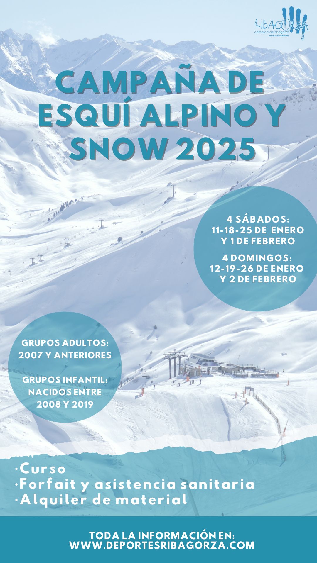 CURSOS ESQUÍ ALPINO/SNOW 2025